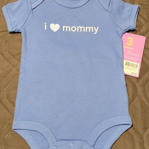I Love Mommy  Carter's Wiggle In Bodysuit, 3M NEW